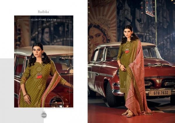 Radhika Sumyra Bandish Pure Pashmina Designer Print Dress Material